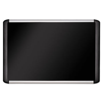 MasterVision® Black Fabric Bulletin Board, 24 X 36, Silver-black freeshipping - TVN Wholesale